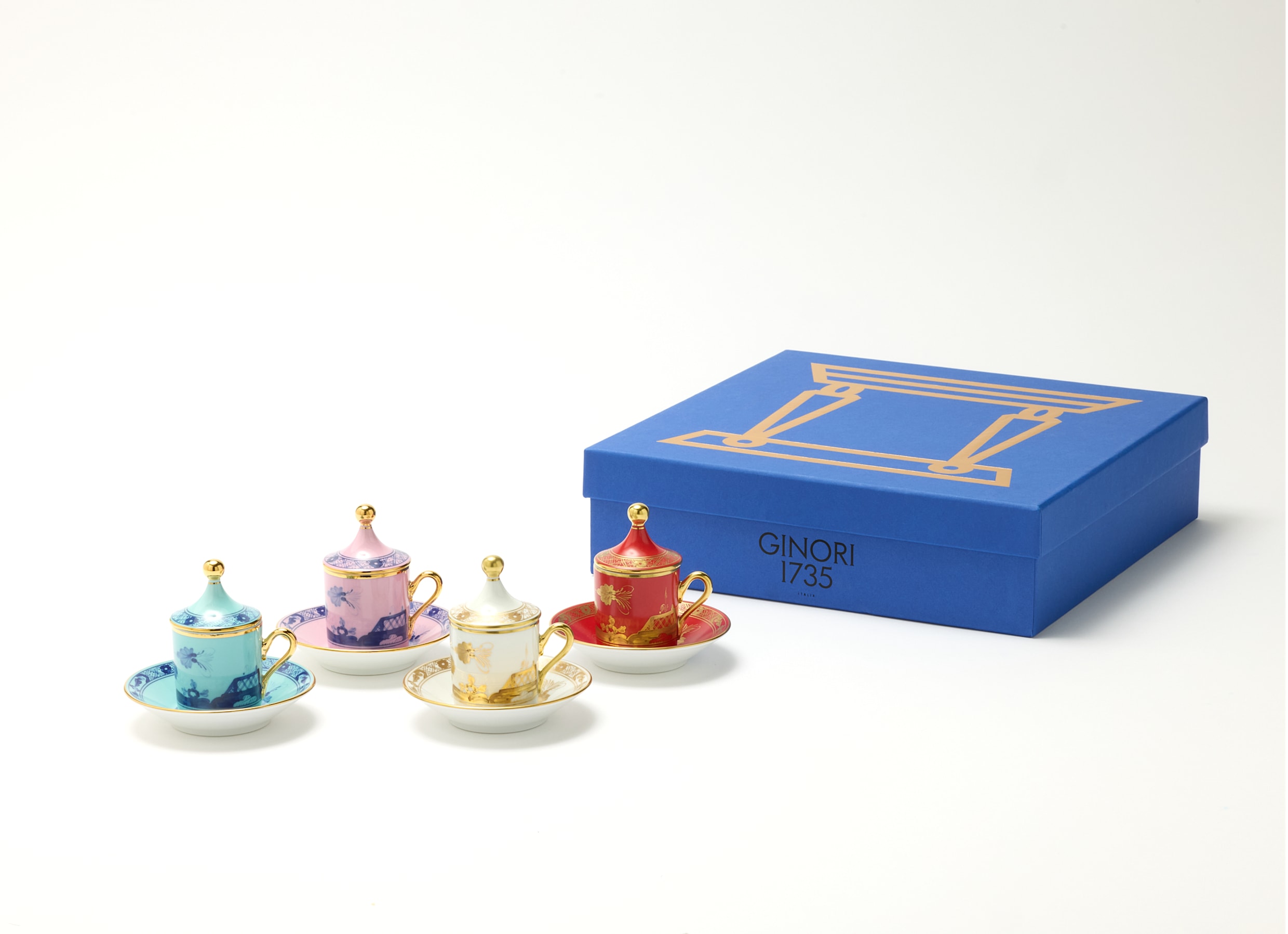 オリエンテイタリアーノ ミックス コーヒー4客セット | GINORI 1735